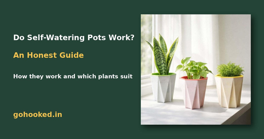 Do Self-Watering Pots Work? An Honest Guide for Busy Plant Parents – Go Hooked blog featured image