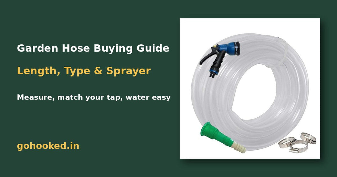 Garden Hose Buying Guide: How to Choose the Right Length, Type and Sprayer – Go Hooked blog featured image