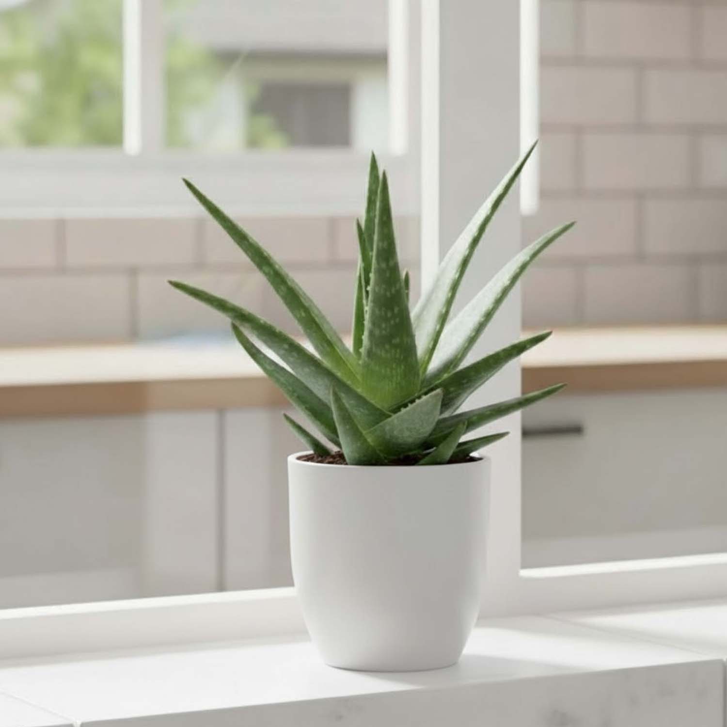 Go Hooked Pluto White Indoor Planter Pot 17 Inch | Lightweight Modern Round Plant Pot for Living Room, Balcony & Office | Decorative Polymer Pot for Live & Artificial Plants