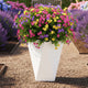 Go Hooked Diamond 18-Inch Planter Pot | Lightweight, Durable Polymer Pot for Flowers & Plants – Modern Black Gamla for Balcony, Terrace & Indoor Use