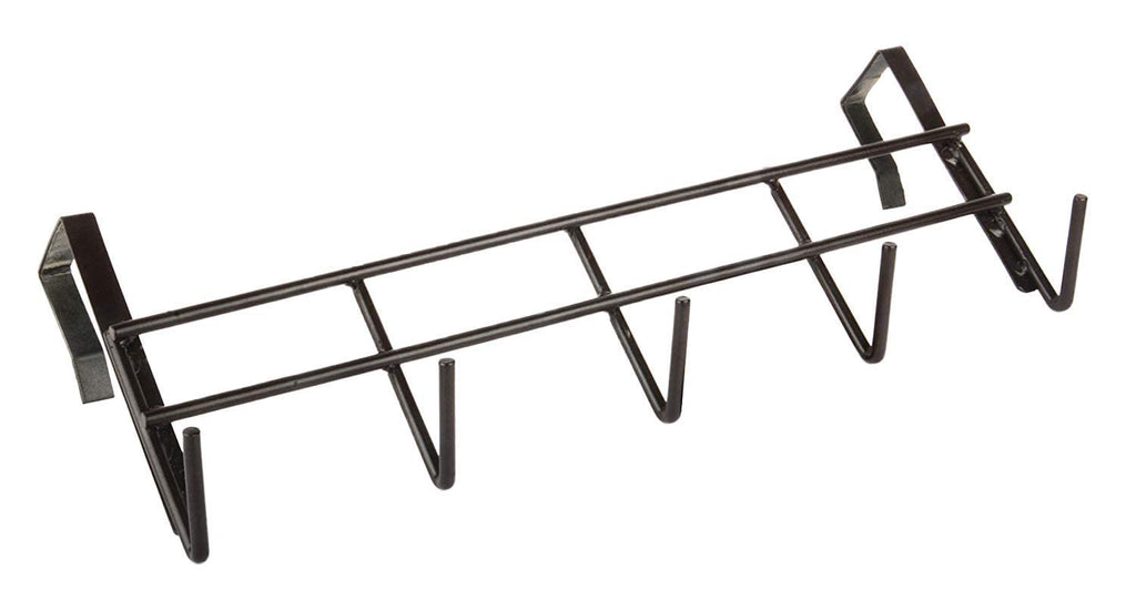 Go Hooked Over The Door Hook Organizer, Hanging Organizer Rack | Steel Door Hook Hanger Wall Hook Rack (5 Hooks) (Brown)