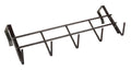 Go Hooked Over The Door Hook Organizer, Hanging Organizer Rack | Steel Door Hook Hanger Wall Hook Rack (5 Hooks) (Brown)