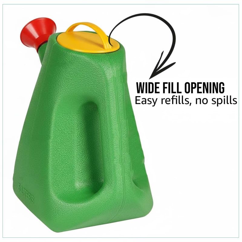Bianco Premium Plastic Watering Can for Plants (Green) (5 litres)