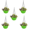 Go Hooked Plastic Hanging Pot, Dark Brown, Pot Diameter- 7.1 Inch, Pot Height-4.8 Inch, Pot Thickness-3 mm, Chain Length-13 inch Approx.