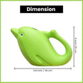 Go Hooked Plastic Dolphin Shape 1.5 Liter Kids Watering Can for House Plants & Garden Plants (Pack of 1, Yellow, 1.5 Liter)