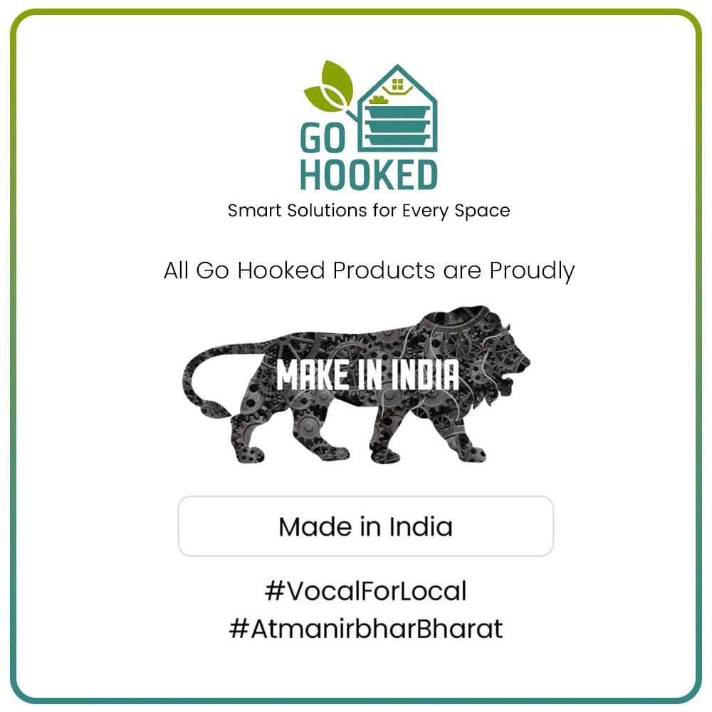 Go Hooked Grow Bags for Gardening Vegetables Herbs & Flowers (Set of 2) Planter Bags for Home Balcony Terrace & Outdoor Farming (12 Inch, 250gsm) Heavy Duty Reusable Gallon Grow Bags