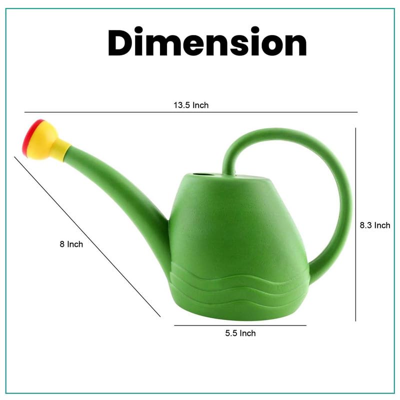 Go Hooked Plastic Plants Watering Can | 1.8 Litre Watering Can for House Plants