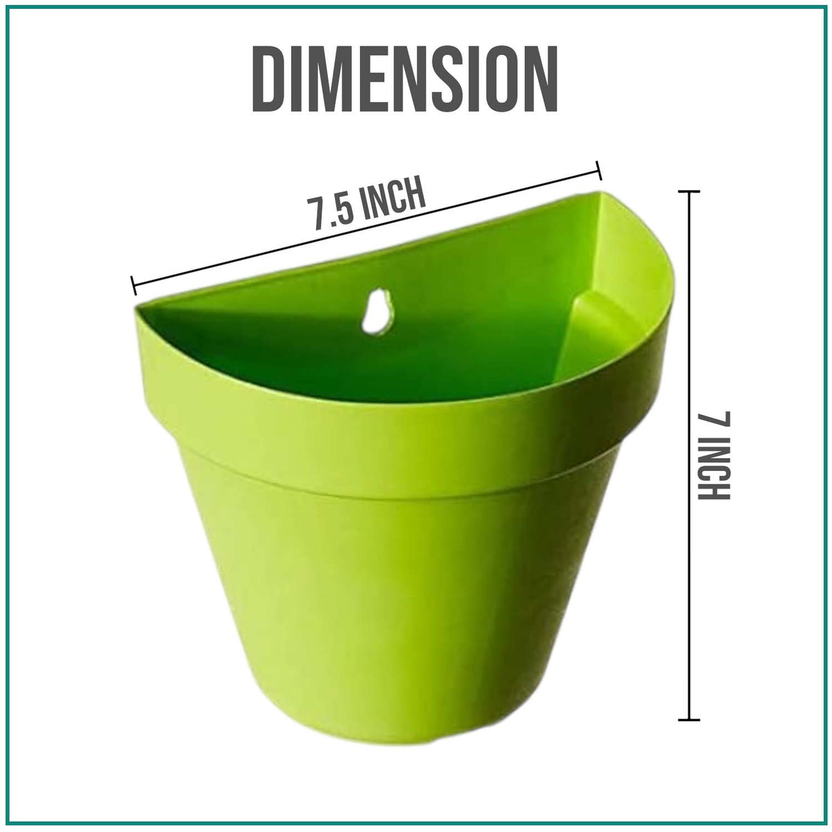 Go Hooked Wall Hanging Pot Set (Multicolor)(Set of 10)