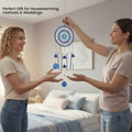 Go Hooked Evil Eye Dreamcatcher Wind Chime with Bells & Hanging Beads 64cm Height| Blue Wall Hanging Decoration for Positive Energy, Good Luck & Home Décor, Balcony, Living Room & Gift (Design F1)