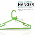 Go Hooked Kids Clothes Hangers with Smooth Finish and Non-Slip Grooves Pack of 25 | Baby Clothes Hanger Wardrobe Storage Organizer | Durable Plastic Hanger for Baby, Toddler Clothes (Multicolor)