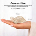 Go Hooked Natural Clear Quartz Crystal Tortoise for Vastu Balance & Energy Amplification | Feng Shui Turtle for Clarity, Healing & Positive Aura | Transparent Stone Showpiece Home, Office & Meditation