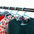 Go Hooked Kids Clothes Hangers with Smooth Finish and Non-Slip Grooves Pack of 25 | Baby Clothes Hanger Wardrobe Storage Organizer | Durable Plastic Hanger for Baby, Toddler Clothes (Multicolor)