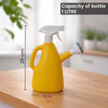 Go Hooked 2in1 Plant Watering Can with Spray Bottle & Shower Head 1 Litre | Multi-Purpose Garden Water Sprayer for Indoor Plants, Balcony Garden & Nursery | Plastic Watering Pot with Handle (Yellow)