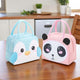 Go Hooked Kids Lunch Bag Set of 2 – Panda & Penguin Design | Thermal Oxford Cloth Lunch Tote | Reusable Cute Animal Lunch Box Bags for School, Office, Picnic & Travel