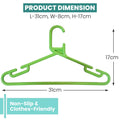 Go Hooked Kids Clothes Hangers with Smooth Finish and Non-Slip Grooves Pack of 25 | Baby Clothes Hanger Wardrobe Storage Organizer | Durable Plastic Hanger for Baby, Toddler Clothes (Multicolor)