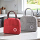 Go Hooked Lunch Bag Pack of 2 for Office, School & Travel | Wine Red & Grey Oxford Cloth Thermal Tote | Reusable Leakproof Lunch Box Carry Bag with Handle for Men & Women