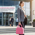 Go Hooked Lunch Bag for Office, School & Travel | Premium Oxford Cloth Thermal Tote | Reusable Leakproof Lunch Box Carry Bag with Sturdy Handle for Men & Women (Pink)