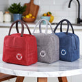 Go Hooked Lunch Bag for Office, School & Travel | Grey Oxford Cloth Thermal Tote | Reusable Leakproof Lunch Box Carry Bag with Sturdy Handle for Men & Women