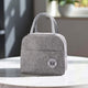 Go Hooked Lunch Bag for Office, School & Travel | Grey Oxford Cloth Thermal Tote | Reusable Leakproof Lunch Box Carry Bag with Sturdy Handle for Men & Women