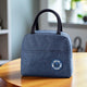 Go Hooked Insulated Lunch Bag for Office, School & Travel | Oxford Cloth Tote with Thermal Insulation | Reusable Leakproof Lunch Box Carry Bag with Handle for Men & Women Blue