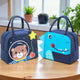 Go Hooked Kids Lunch Bag Set of 2 – Astronaut Bear & Dino Design | Thermal Oxford Cloth Lunch Tote | Waterproof, Lightweight & Reusable Tiffin Carry Bag for School, Office, Picnic & Travel