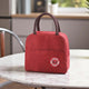 Go Hooked Lunch Bag for Men & Women – Large Thermal Lunch Box Tote, Wine Red Oxford Cloth, Reusable Leakproof Food Storage Bag with Handle for Office, School, Picnic & Travel
