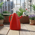 Go Hooked 2in1 Plant Watering Can with Spray Bottle & Shower Head 1 Litre | Multi-Purpose Garden Water Sprayer for Indoor Plants, Balcony Garden & Nursery | Plastic Watering Pot with Handle (Red)
