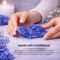Go Hooked Lapis Lazuli Crystal Tortoise for Wisdom, Communication & Confidence | Feng Shui Vastu Turtle for Intelligence & Decision Making | Blue Stone Showpiece Study Table, Office Desk & Home Decor
