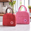 Go Hooked Lunch Bag Pack of 2 – Oxford Cloth Leakproof, Reusable & Lightweight Carry Bags for Office, School, Picnic & Travel (Wine Red & Pink)