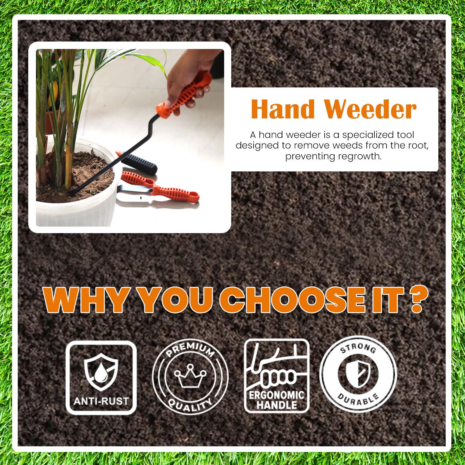 Go Hooked 5 Pcs Gardening Tools Kit for All Your Gardening Needs
