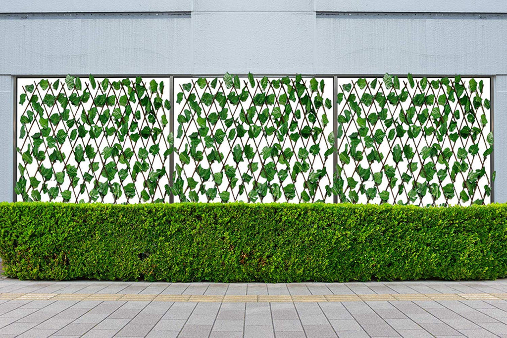 Go Hooked Durable Plastic Artificial Grass Fence for Outdoor Decor Plastic Versatile Maintenance Free Easy Install Weather Resistant UV Decorative Protected Green Pack of 1