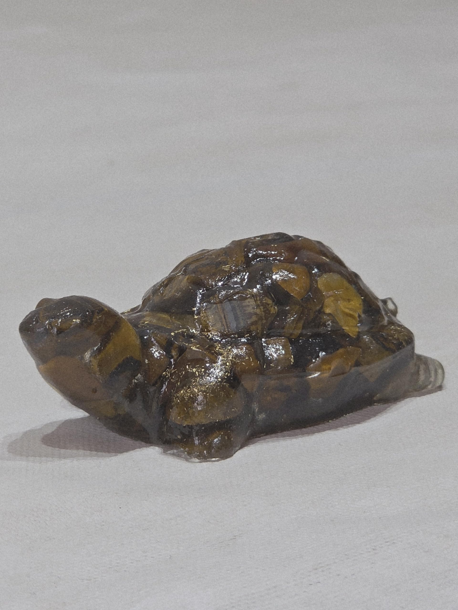 Go Hooked Natural Citrine Crystal Tortoise for Wealth, Success & Business Growth | Feng Shui Vastu Turtle for Money Attraction & Positive Energy | Golden Stone Showpiece Home, Office & Cash Counter
