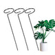 Go Hooked 16 inches Metal Plant Stakes | Single Stem Flower Plant Support | Gardening Planter Cages for Flower Plants | Plant Cage Support Ring for Rose Amaryllis Orchid Tomatoes Lily