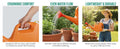Go Hooked 5 Litre Plastic Watering Can for Plants | Garden & Indoor Plant Watering Can with Sprinkler Spout | Lightweight Watering Jug for Balcony, Home Gardening & Outdoor Use