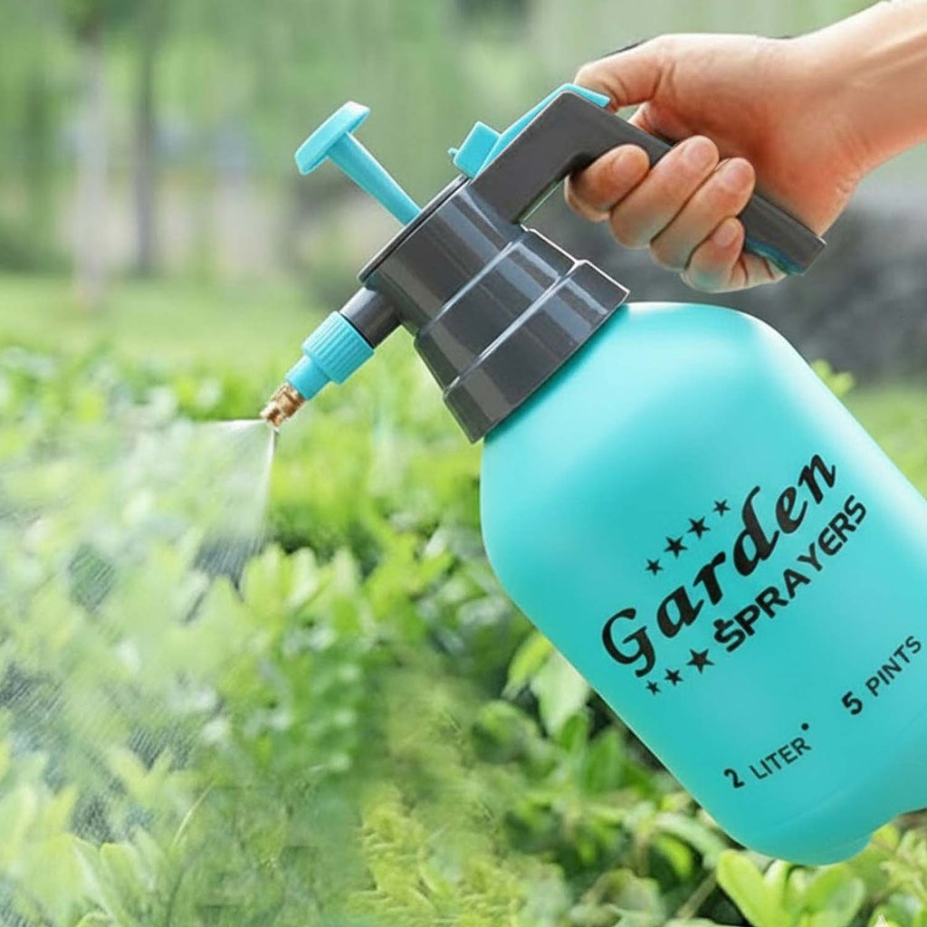 Go Hooked 2 Litre High Pressure Hand Sprayer for Plants | Manual Watering Sprayer for Home Garden | Adjustable Nozzle Garden Sprayer for Plant Care, Household Cleaning, Car & Bike Washing | Multicolor