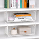 BIANCO 16 Inch Undershelf Storage Basket Pack of 2 | Multipurpose Under Shelf Organizer | Hanging Wire Basket for Cabinet, Shelf, Pantry, Closet, Cupboard, Desk, and Bathroom (White)
