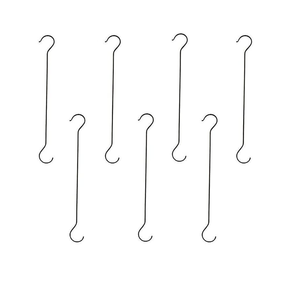 Go Hooked 16 inch Large Heavy Duty Long S Shaped Plant Hanging Hooks, Stainless Steel Large Size Outdoor Plant Hanging Hanger, for Bird Feeder, Tree Branch Hook, Outdoor Lights (Pack of 5, Black)