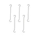 Go Hooked 16 inch Large Heavy Duty Long S Shaped Plant Hanging Hooks, Stainless Steel Large Size Outdoor Plant Hanging Hanger, for Bird Feeder, Tree Branch Hook, Outdoor Lights (Pack of 5, Black)