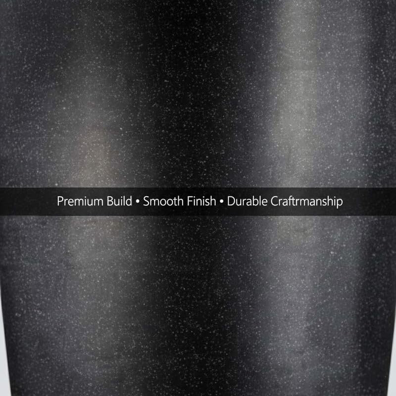 Go Hooked 24-inch black polymer planter with a speckled finish and smooth texture. Features premium build and durable craftsmanship.