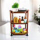Go Hooked Discover the Innovative Power of 3 Layer Multi-Purpose Home Storage Rack Organizer for Vegetables and Fruits Brown Color Space Saving Mastery Vertical Versatility (Pack of 1)