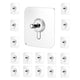 Go Hooked 15pcs Self Adhesive Hooks | Wall Hooks | No-Drilling Waterproof Screw Free Stickers | Heavy-Duty Wall Mount Hooks | Transparent Hanging Hooks for Keys Bathroom Shower Home (Nail Hook)