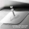 GoHooked transparent adhesive wall hook with screw and nuts, no drilling required