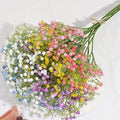 GoHooked multicolor artificial baby's breath flowers, made of soft rubber and plastic, perfect for bouquets and arrangements.