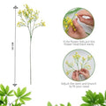 GoHooked multicolor artificial baby's breath flowers made of soft rubber and plastic stems. Realistic floral arrangement.