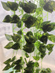 Go Hooked Artificial Hanging Creeper for Home Décor (Pack of 3, 7 Ft) | Green Arrowhead Leaf Garland with 4×3 cm, 72 Leaves Each | Plastic Decorative Creeper for Balcony, Walls & Garden Decoration