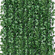 Go Hooked Artificial Hanging Creeper for Home Décor (Pack of 8, 7 Ft) | Green Arrowhead Leaf Garland with 4×3 cm, 72 Leaves Each | Plastic Decorative Creeper for Balcony, Walls & Garden Decoration