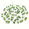 GoHooked 12-pack of 7 ft green artificial Pilea coin leaf creepers, made of plastic, for home decor.