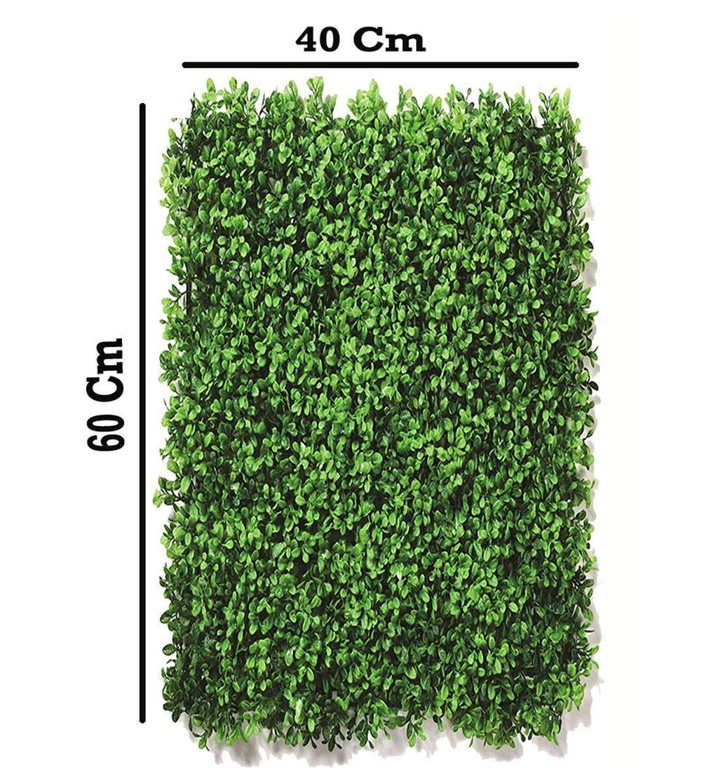 GoHooked green artificial ivy grass tile, 16x24 inches, made of plastic for indoor/outdoor decor.