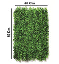 GoHooked green artificial ivy grass tile, 16x24 inches, made of plastic for indoor/outdoor decor.