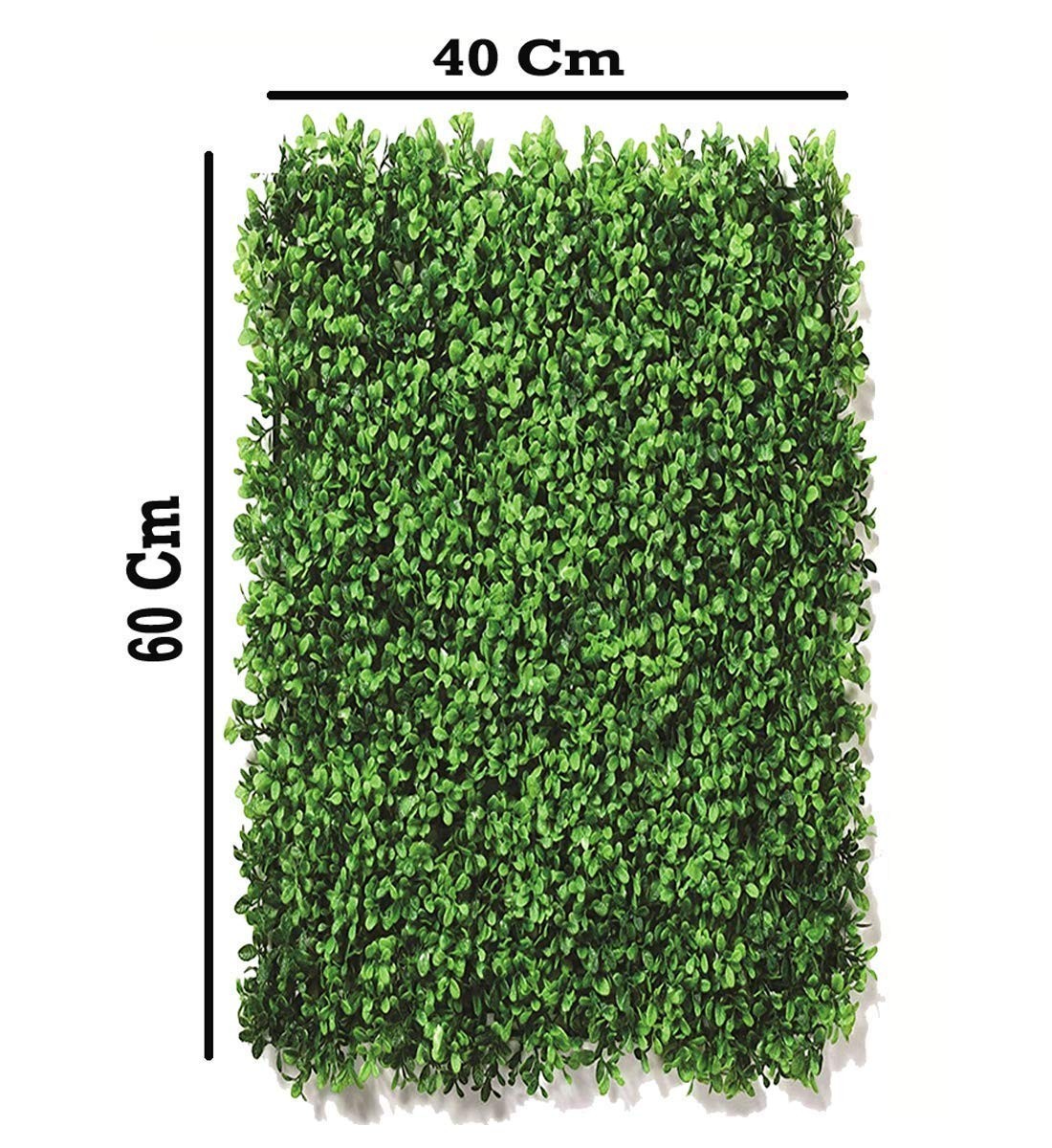 GoHooked green artificial ivy grass tile, 16x24 inches, made of plastic for indoor/outdoor decor.